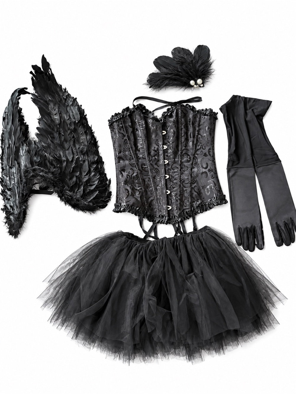 SHEIN Black swan Costume Set